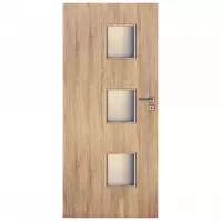 Dvere vnútorné Trio 3*3 80L dub sonoma