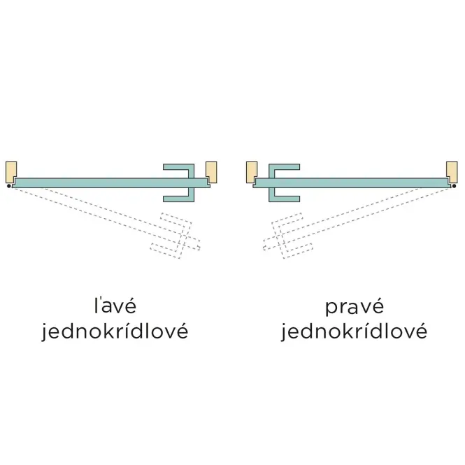 Dvere vnútorné Vedi 5*5 80L dub  strieborný