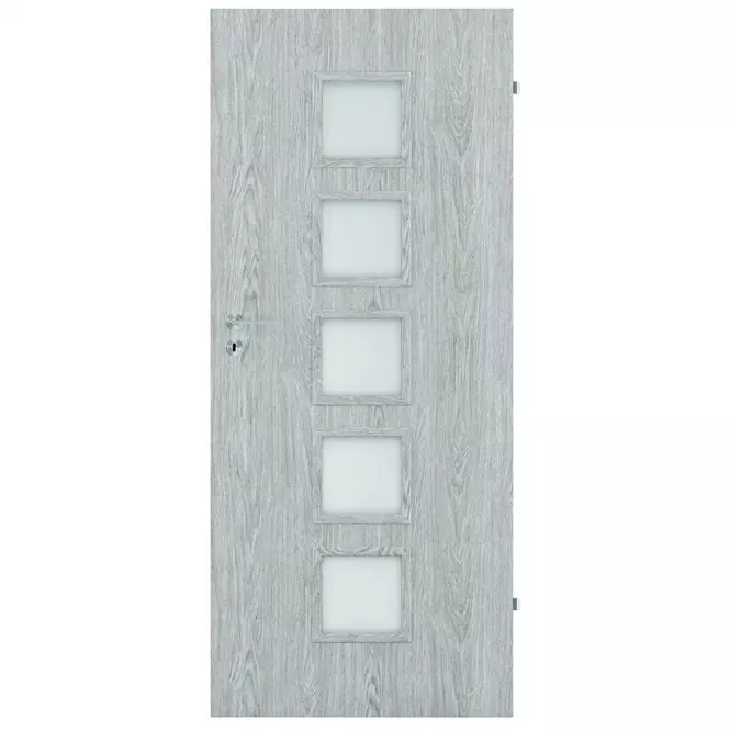 Dvere vnútorné Vedi 5*5 80P dub  strieborný