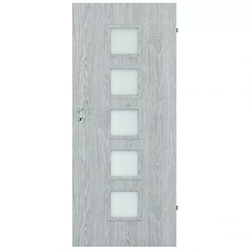 Dvere vnútorné Vedi 5*5 80P dub  strieborný