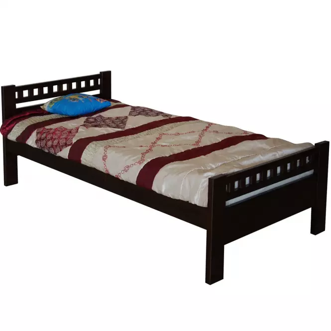 Posteľ Milena 90x200 jelša/wenge,2