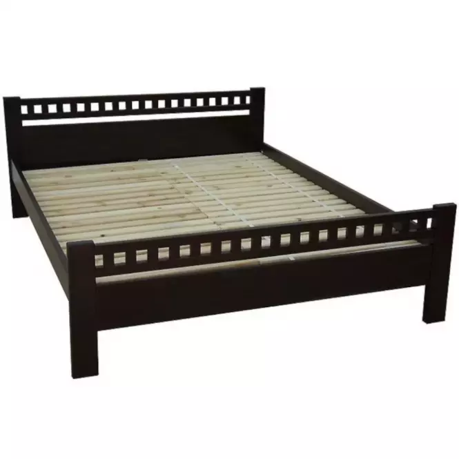 Posteľ Milena 160x200 jelša/wenge