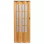 Skladacie dvere Crystalline glass svetly dub