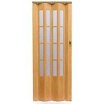 Skladacie dvere Crystalline glass svetly dub