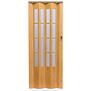 Zhrňovacie dvere Crystalline glass svetlý dub