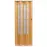 Zhrňovacie dvere Crystalline glass svetlý dub