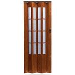 Skladacie dvere Crystalline glass orech svetly  288