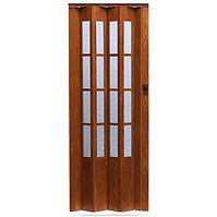 Skladacie dvere Crystalline glass orech svetly  288