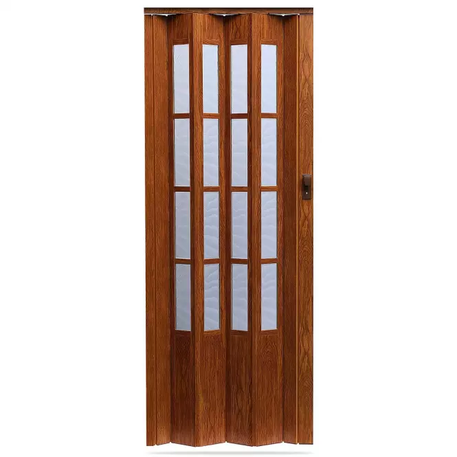 Skladacie dvere Crystalline glass orech svetly  288