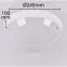 Stropná lampa Aqua Dolunay white 02941 IP54 PL1,3
