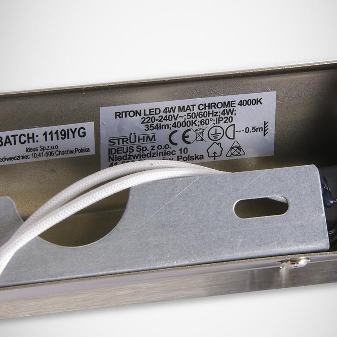 Lampa 03072 LED 4W Mat Chrome 4000K