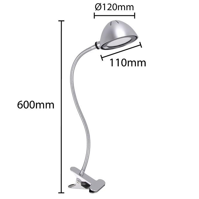 Stolná lampa s klipom 02876 Roni LED