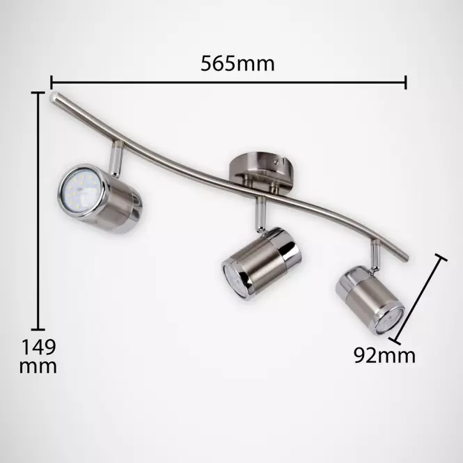 Stropné bodové svietidlo Olaf GU10 03257 CZCHR LS3