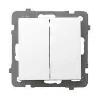 Vypínač biely ŁP-2G/m