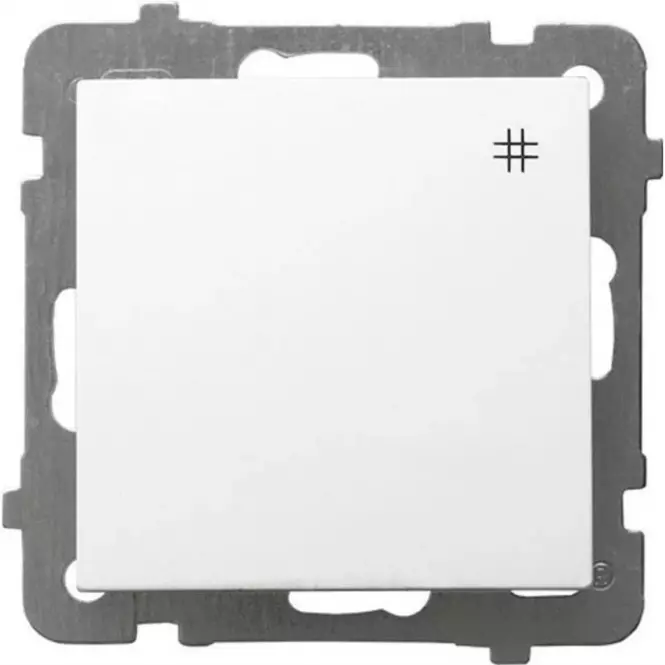 Vypínač biely ŁP-4G/m
