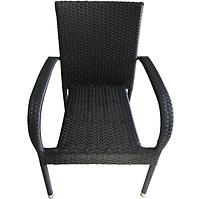Ratanová stolička Haidi čierna