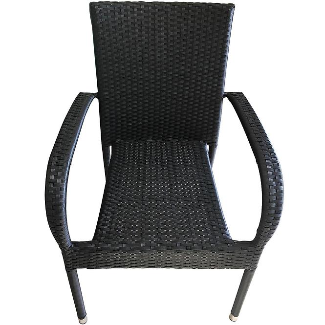 Ratanová stolička Haidi čierna