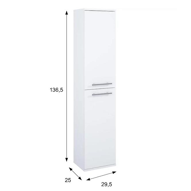 Vysoká skrinka do kúpeľne Vento 30 2D White,2