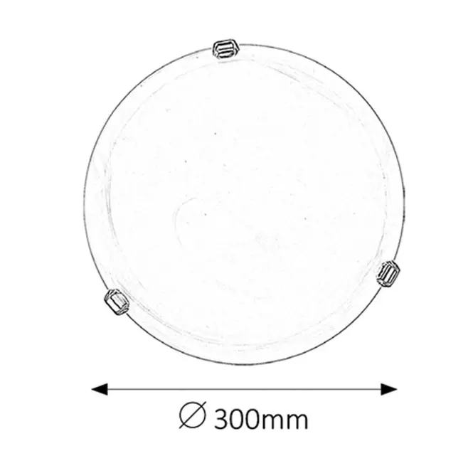 Stropné svietidlo prisadené Alabastro 3202 D30,3