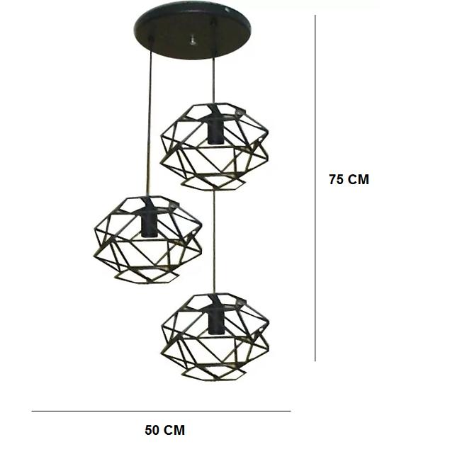 Lampa Cage 2683/3 CZ LW3
