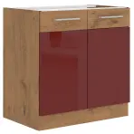 Skrinka do kuchyne Vigo bordová  HG 80zl 2f bb