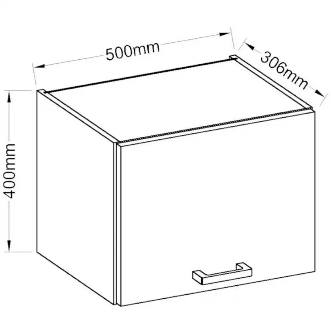 Kuchynská skrinka Eko White 50OK-40