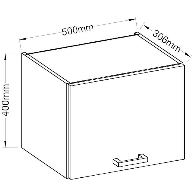 Kuchynská skrinka Eko White 50OK-40