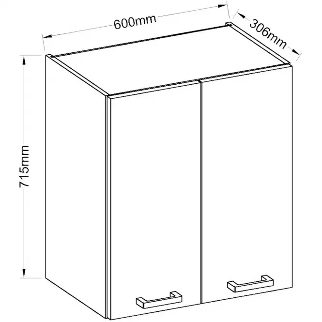 Kuchynská skrinka Eko White 60G-72