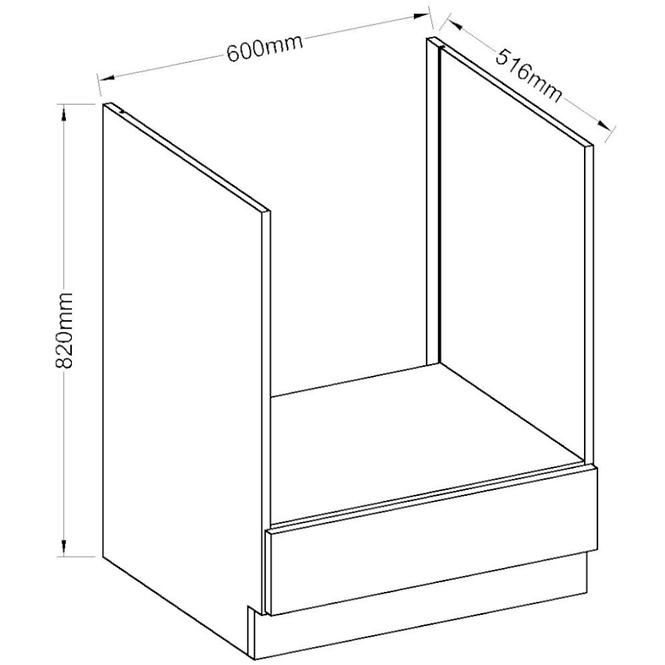 Kuchynská skrinka Eko White 60DG BB