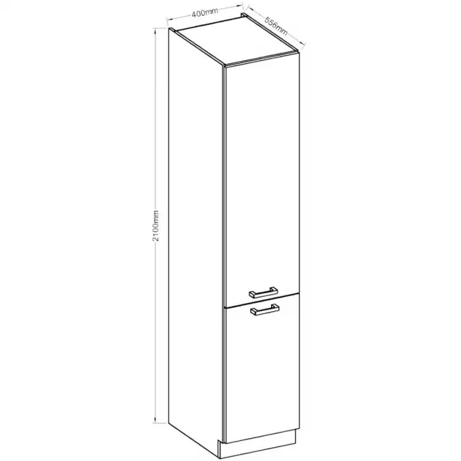 Kuchynská skrinka Eko White 40DK-210 2F,2