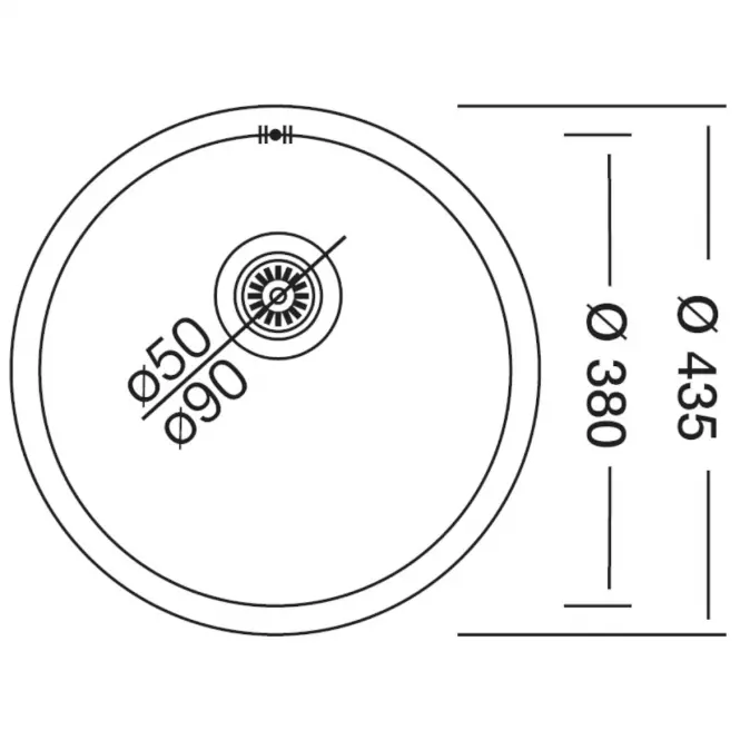 Drez Rondo EC 192 FI435+sifón
