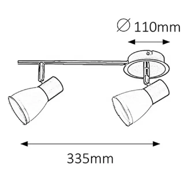 Stropné bodové svietidlo Ati 5977 LS2
