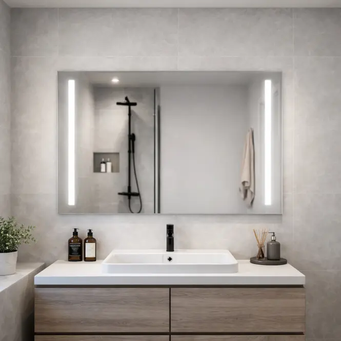 Podsvietené zrkadlo LED 60/80 horizontálne