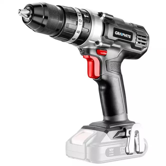 Aku vŕtačka s príklepom Energy+ 18V, Li-Ion, skľučovadlo 13 mm, bez batérie