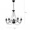 Luster Pavúk 1281 Čierna LW5,3