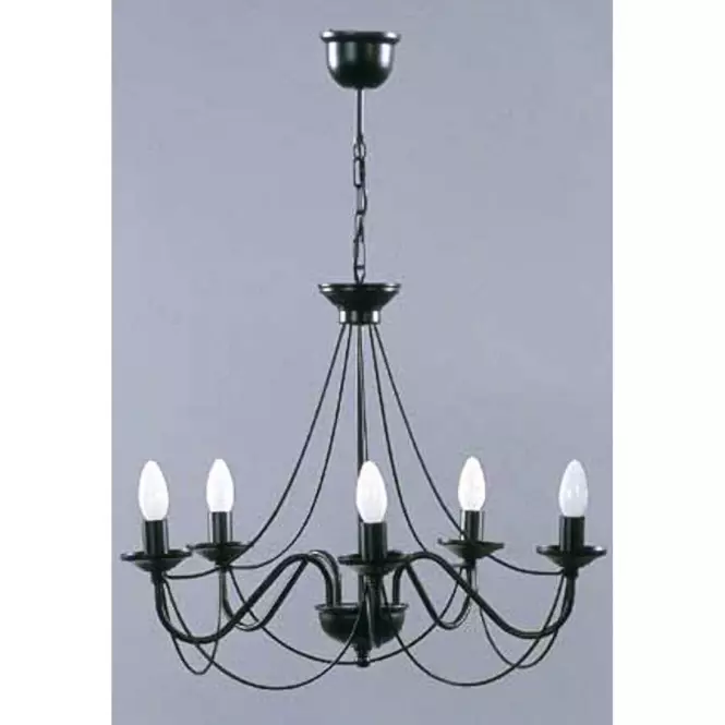 Luster Pavúk 1281 Čierna LW5,4