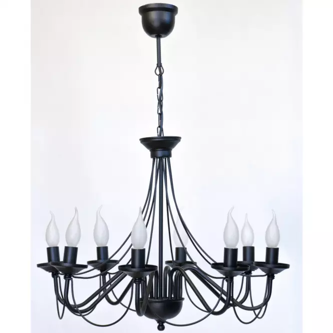 Lampa 1282 Pavúk Čierna LW8,2