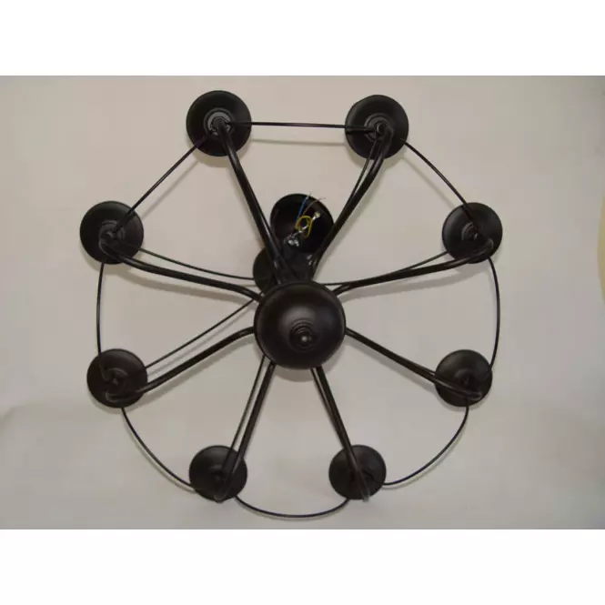 Lampa 1282 Pavúk Čierna LW8