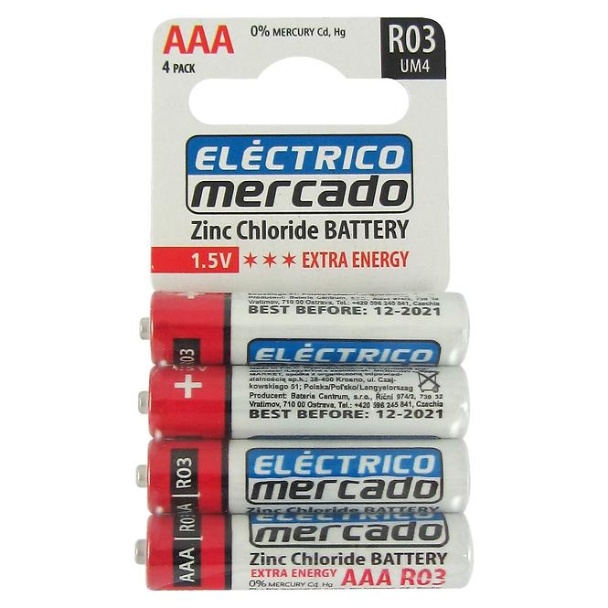 Batérie AAA LR03 Blis. 4ks EM