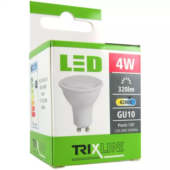 Žiarovka LED BC TR GU10 4W 4200K,3
