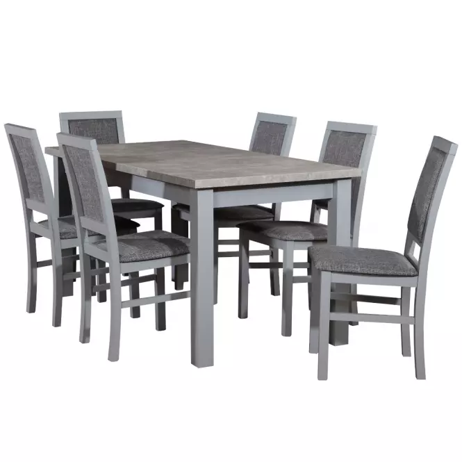 Rozkladací stôl ST28 120/160x80cm betón DD,4