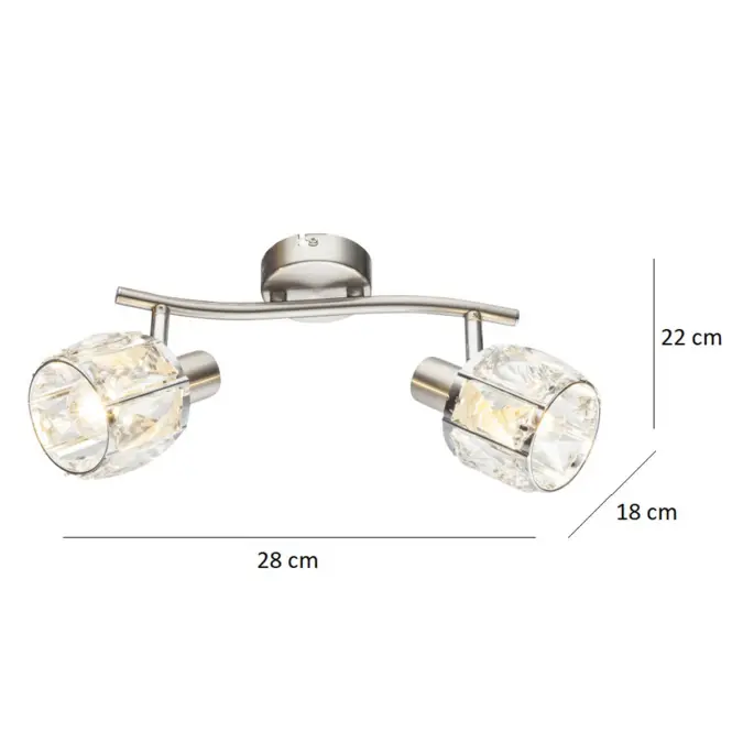 Stropné bodové svietidlo 54356-2 LS2