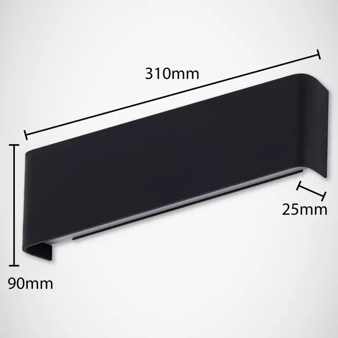 Lampa 03554 Zelda Led C 2x5W Black 4000K,6