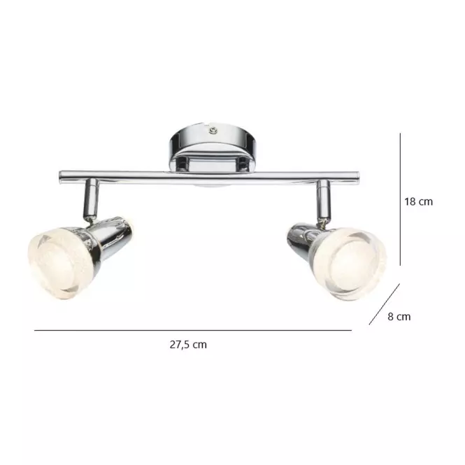 Stropné bodové svietidlo Alaska 56134-2 LED LS2