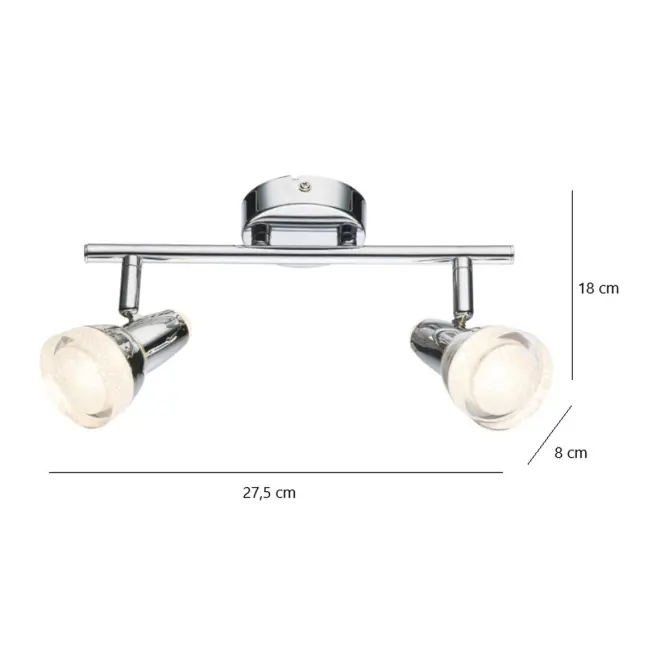 Stropné bodové svietidlo Alaska 56134-2 LED LS2,3