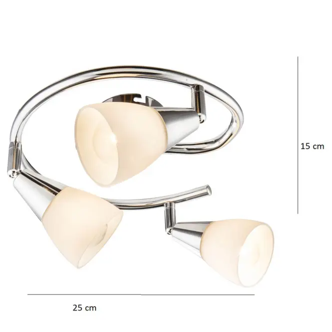 Stropné bodové svietidlo Sam 54919-3 LS3,3