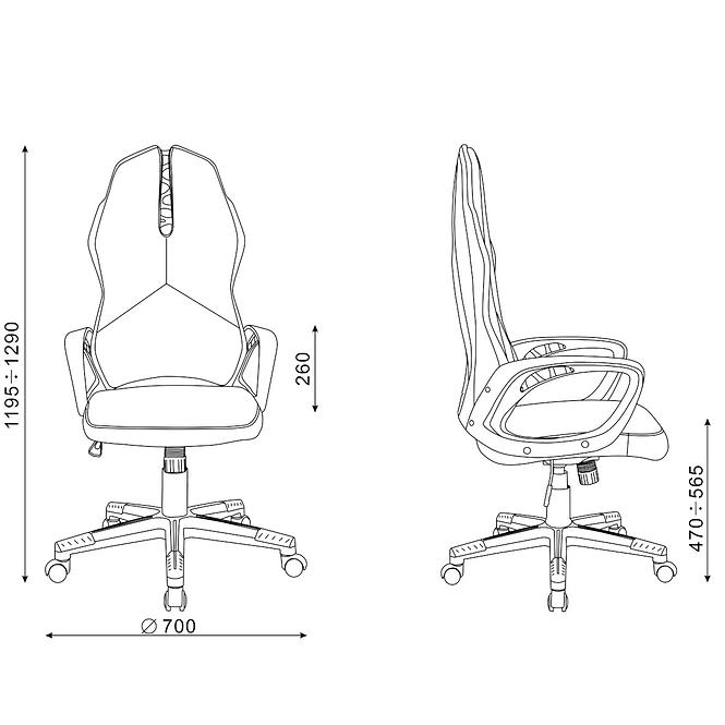 Otočné Kreslo Pre Hráča CX1128H01B