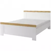 Posteľ Monaco 31 biela/dub wotan