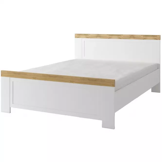 Posteľ Monaco 31 biela/dub wotan