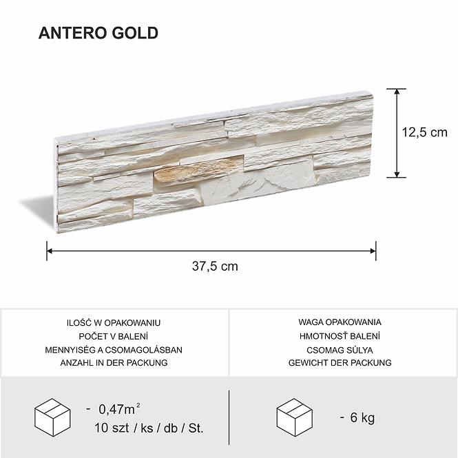Sádrový obkladový kameň Antero Gold